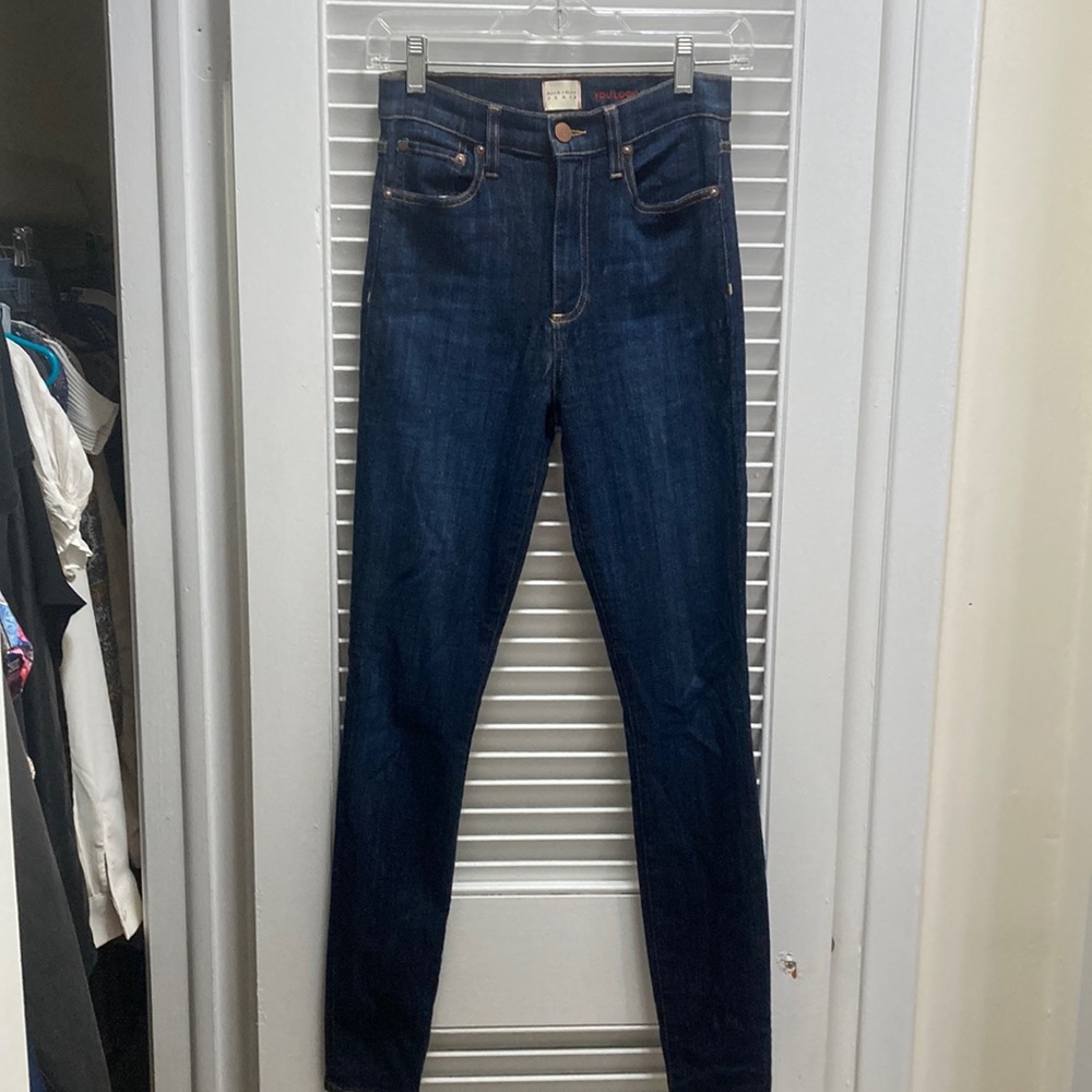 Dark wash high waisted Alice and Olivia denim